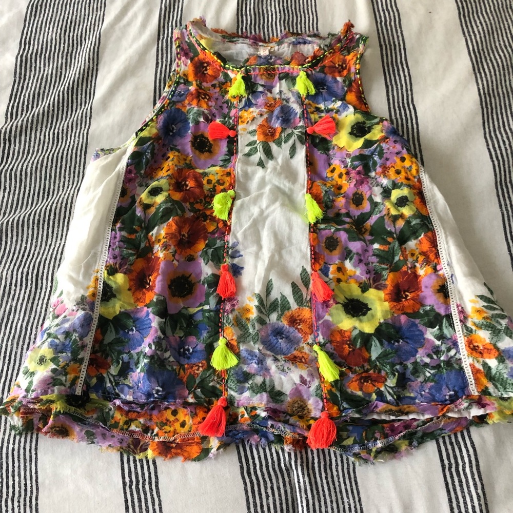 Raga Anthropologie tank flower print
